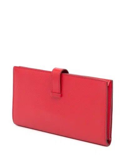 Pre-owned Hermes 2000-2024 Epsom Bearn Wallet Long Wallets