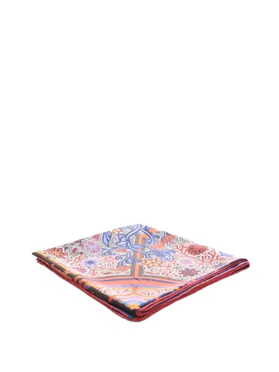 Pre-owned Hermes 2000-2025 L Arbre Du Vent Silk Scarf 90 Scarves In Red