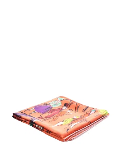 Pre-owned Hermes 2000-2025 Paddock Silk Scarf 90 Scarves