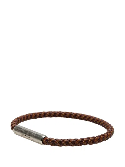 Pre-owned Hermes 2000-2025 Swift Dressage Single Tour Bracelet Costume Bracelet In Brown