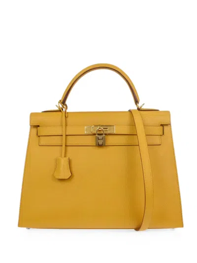 Hermes 2000 32 Kelly Tote Bag In Yellow