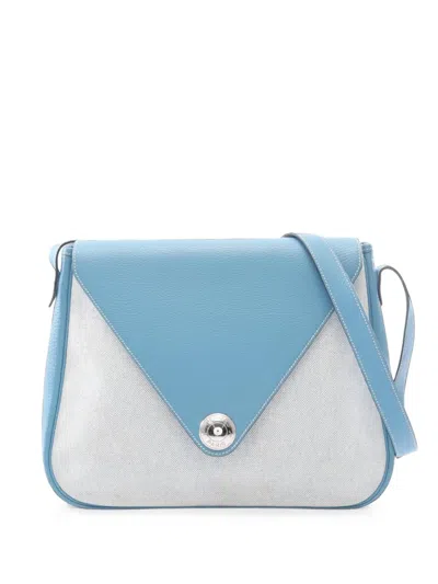 Pre-owned Hermes 2000 Christine Shoulder Bag In Blue