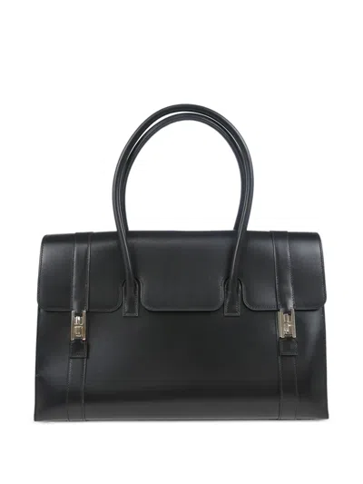 Pre-owned Hermes 2000 Drag 37 Tote Bag In 黑色