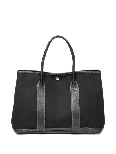 Pre-owned Hermes 2000 Garden Party Tote Bag In Black