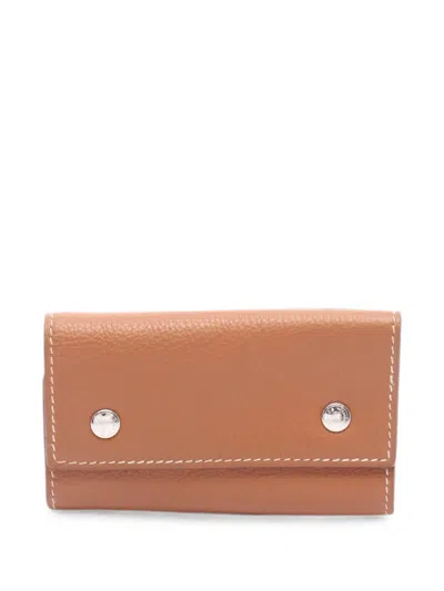 Pre-owned Hermes 2000 Serie Etuicle Key Case In Brown
