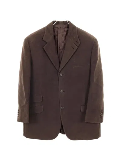 Pre-owned Hermes 2000 Single-breasted Blazer In Brown