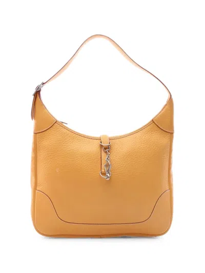 Pre-owned Hermes 2000 Trim 35 Shoulder Bag In Yellow