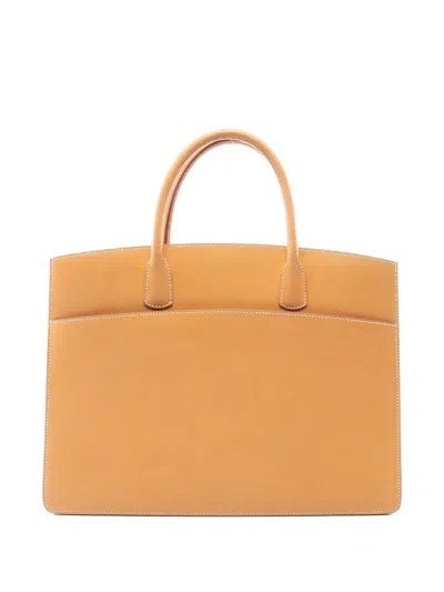 Pre-owned Hermes 2000 White Bass Gm Tote Bag