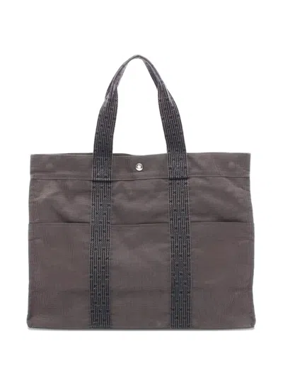 Pre-owned Hermes 2000 Yale Line Gm Tote Bag In Brown