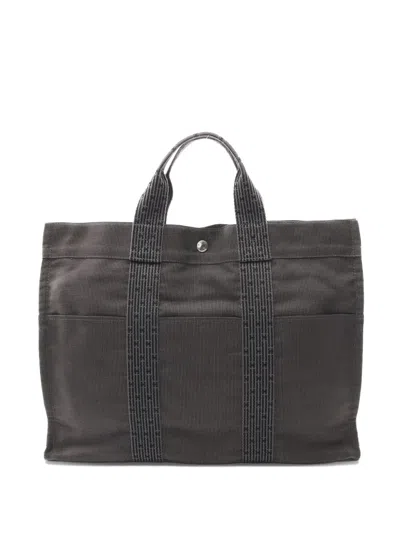 Pre-owned Hermes 2000 Yale Line Mm Handbag In Gray