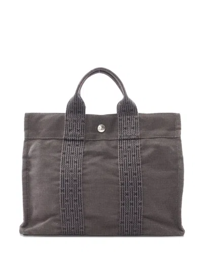 Pre-owned Hermes 2000 Yale Line Pm Handbag In Gray