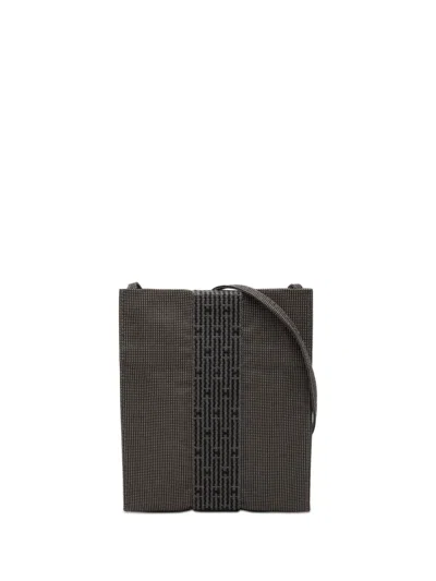 Pre-owned Hermes 2000-2010 Canvas Herline Pochette Crossbody Bag In Gray