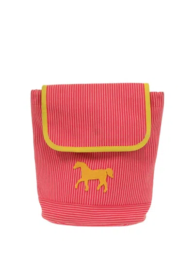 Pre-owned Hermes 2000-2025 Cotton Cavalcolor Backpack In Red