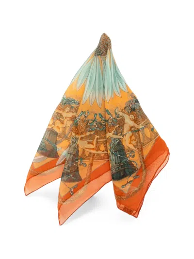 Pre-owned Hermes 2000-2026 Amours Silk Scarf 42 Scarves In Multicolour