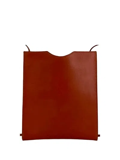 Pre-owned Hermes 2000-2026 Box Calf Onimetou Crossbody Bag In Brown