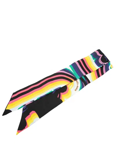 Pre-owned Hermes 2000-2026 Brides De Gala Shadow Silk Twilly Scarf Scarves In Black