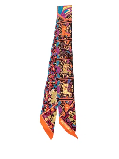 Pre-owned Hermes 2000-2026 Collections Imperiales Silk Twilly Scarf Scarves In Multi
