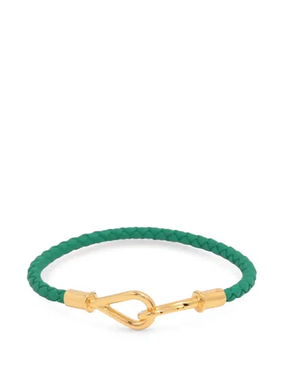 Pre-owned Hermes 2000-2026 Jumbo Hook Bracelet Costume Bracelet In Green