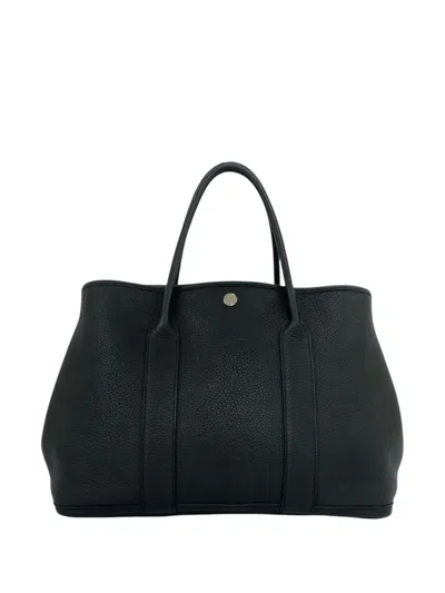 Pre-owned Hermes 2000-2026 Negonda Garden Party 36 Tote Bag In Black