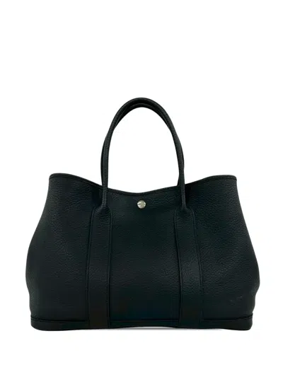 Pre-owned Hermes 2000-2026 Negonda Garden Party 36 Tote Bag In Black