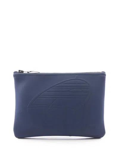 Pre-owned Hermes 2000-2026 Neobain Thalassa Pm Pouch In Blue