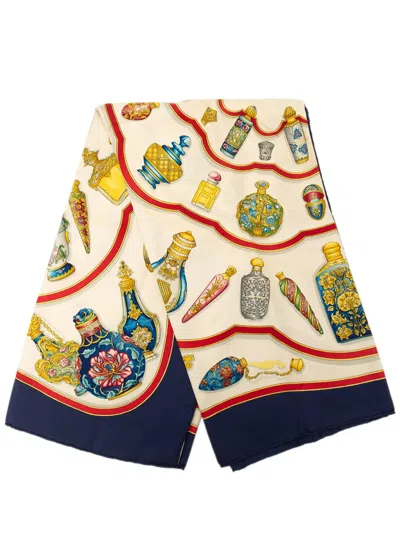 Pre-owned Hermes 2000-2026 Qu Importe Le Flacon Silk Scarf 90 Scarves In Multicolour