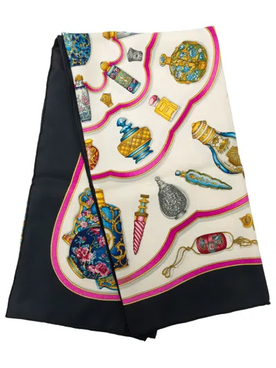 Pre-owned Hermes 2000-2026 Qu Importe Le Flacon Silk Scarf 90 Scarves In Multicolour
