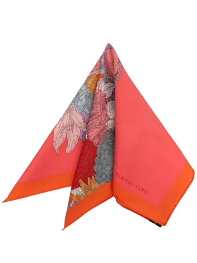 Pre-owned Hermes 2000-2026 Robe Legere Silk Handkerchief In Pink