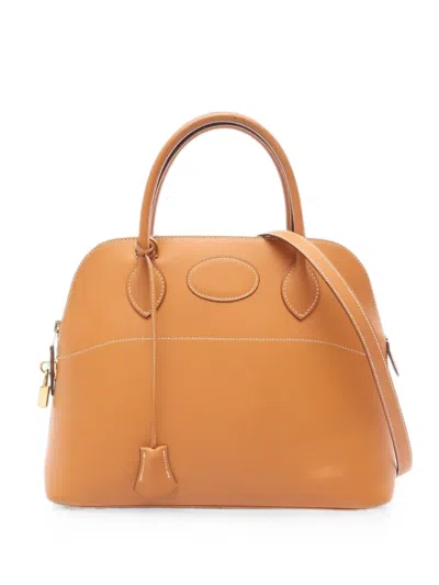 Pre-owned Hermes 2000s Bolide 31 Tote Bag In Brown