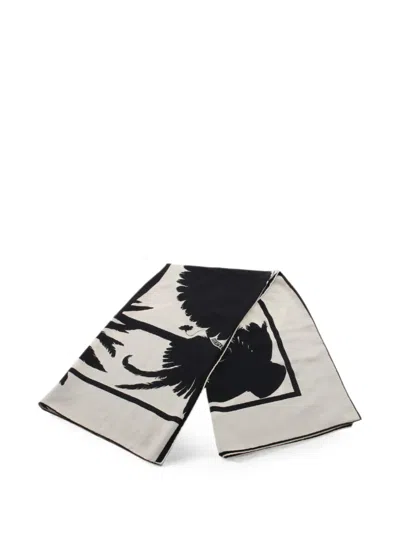 Pre-owned Hermes 2000s Brazil Tattoo Scarf In Neutral