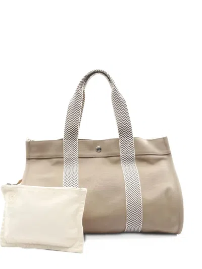 Pre-owned Hermes 2000s Cannes Mm Tote Bag In Neutral