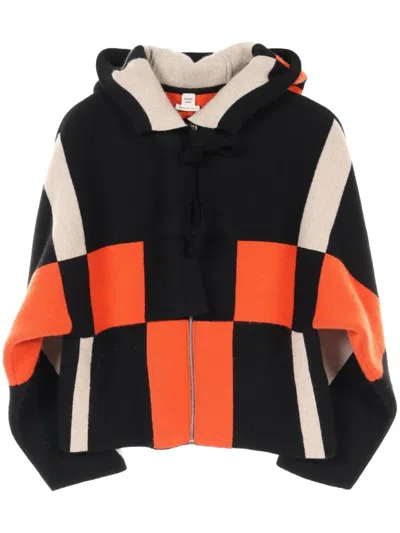 Pre-owned Hermes 2000s Colour-block Cardigan In Black