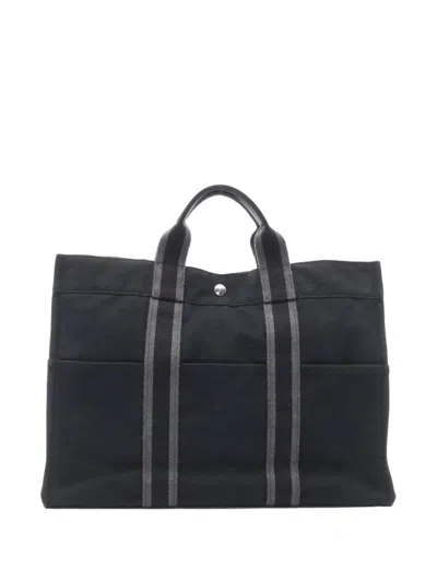 Pre-owned Hermes 2000s Fool Toe Mm Handbag In Black