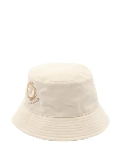Pre-owned Hermes 2000s Gene Sunshine Bucket Hat In Neutral