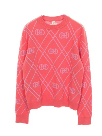 Pre-owned Hermes 2000s H Rond Sweater In Pink