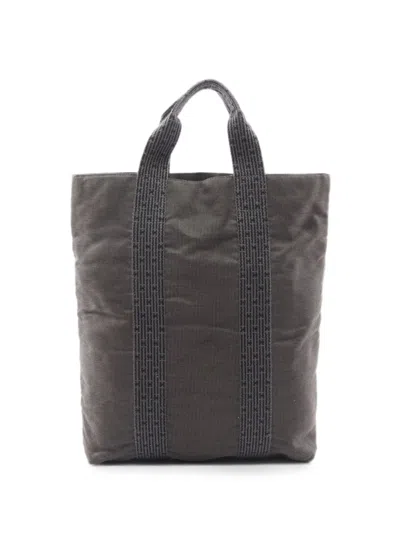 Pre-owned Hermes 2000s Herline Cabas Tote Bag In Brown