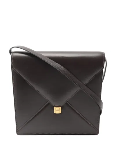 Pre-owned Hermes 2000s Leather Mini Bag In Brown
