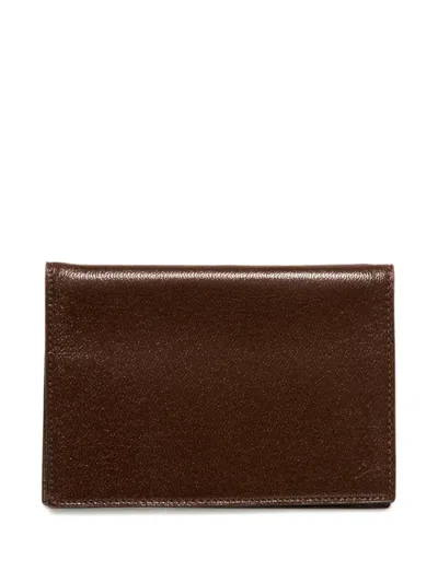 Pre-owned Hermes 2000s Leather Notebook Cover In Brown