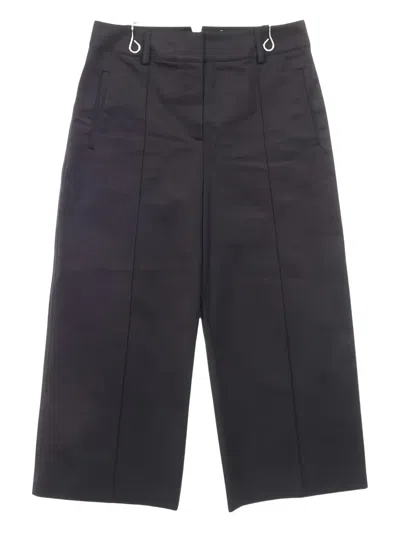 Pre-owned Hermes 2000s Metal-detail Trousers In Black