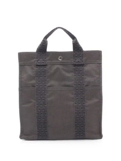 Pre-owned Hermes 2000s Mm Herline Backpack In Gray