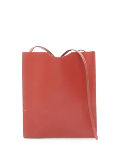 Pre-owned Hermes 2000s Omnitou Shoulder Bag In Orange