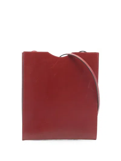 Pre-owned Hermes 2000s Onimetu Tote Bag In Red