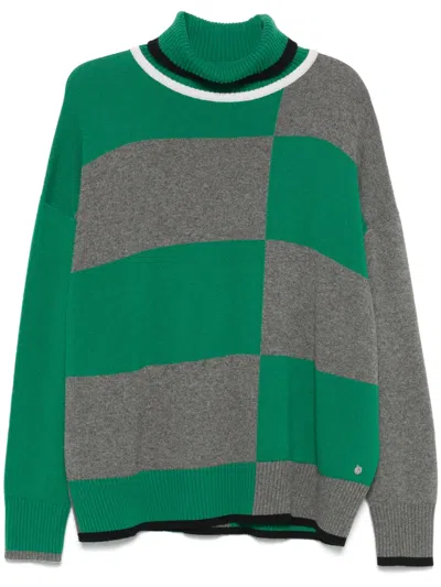 Pre-owned Hermes 2000s Panelled Sweater In Grey