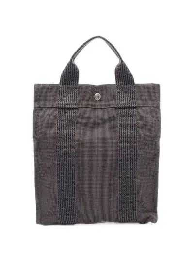 Pre-owned Hermes 2000s Pm Herline Backpack In Grey