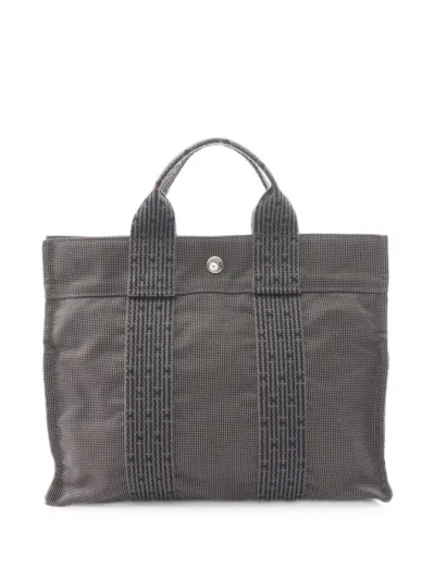 Pre-owned Hermes 2000s Pm Yale Line Tote Bag In Grey