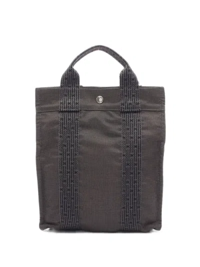 Pre-owned Hermes 2000s Pm Yell Line Backpack In Grey