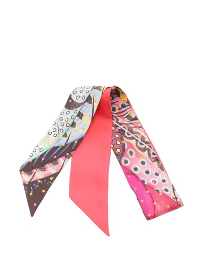 Pre-owned Hermes 2000s Printed Scarf In Brown