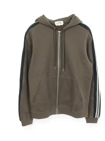 Pre-owned Hermes 2000s Run H Zip-fastening Sweatshirt In 灰色
