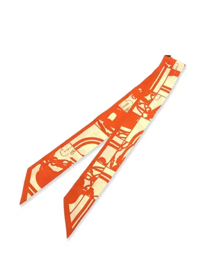 Pre-owned Hermes 2000s Twilly Silk Scarf