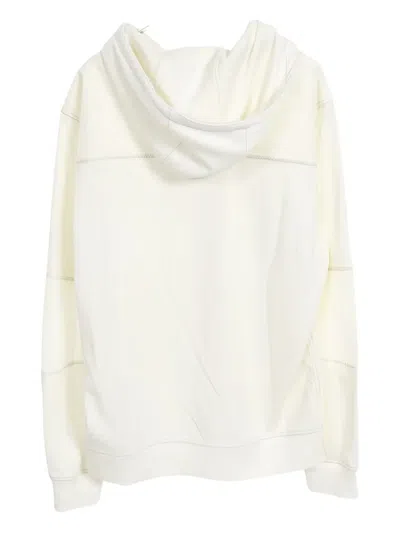 Pre-owned Hermes 2000s Voile H Hoodie In White